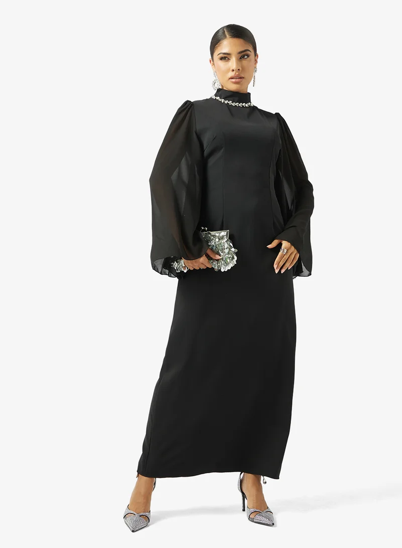 Khizana  Shift Dress With Flutter Sleeves for Women | Best Price UAE